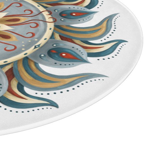 Painterly Mandala Snijplank (Hoek)
