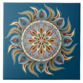 Painterly Mandala Tegeltje (Voorkant)