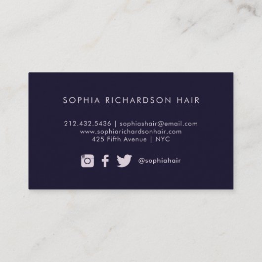 Painterly | Modern Moody Dark Paint Strokes Visitekaartje (Achterkant)