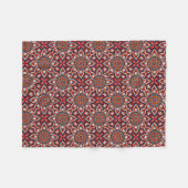 Painterly Natuur Boho Floral Mandala Fleece Deken (Voorkant (Horizontaal))