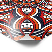 Painterly Natuur Boho Floral Mandala Foto Afdruk (Hoek)