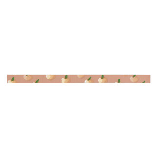 Painterly Peaches Ribbon Grosgrain Lint