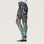 Painterly Peacock Feather, Floral Vines Boho Chic Leggings<br><div class="desc">Mooie leggings met een handbeschilderd waterverf van pauzes,  veren en botanische florale wijnstokken. Ideaal voor een speciale avond uit,  concerten,  festivals,  uitwerken of dagelijks plezier draag.</div>