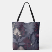 Painterly Plum Fig & Pampas Grass Autumn Tote Bag (Achterkant)