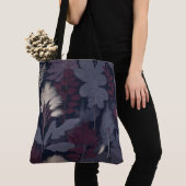 Painterly Plum Fig & Pampas Grass Autumn Tote Bag (Dichtbij)