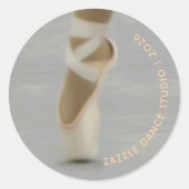 Painterly Pointe Shoe Dance Studio Stickers (Voorkant)