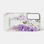 Painterly Style Paarse Wisteria Samsung Galaxy Hoesje (Achterkant horizontaal)