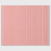 Painterly Trellis Stripe in Pink and Orange Cadeaupapier (Vlak)