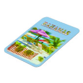 Painterly Tropical Bahama Islands Beach Scene Magneet (Linkerzijde)