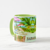 Painterly Tropical Bahama Islands Beach Scene Mok (Voorkant links)