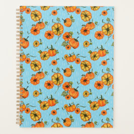 Painterly Waterverf Herfst Pompoenen Sinaasappel/B Planner