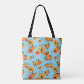 Painterly Waterverf Herfst Pompoenen Sinaasappel/B Tote Bag (Achterkant)