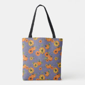 Painterly Waterverf Herfst Pompoenen Sinaasappel/P Tote Bag (Achterkant)