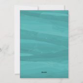 Painterly Waterverf Holiday-fotokaart | BLAUWGROEN Feestdagenkaart (Achterkant)