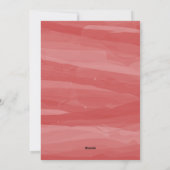 Painterly Waterverf Holiday-fotokaart | Rood Feestdagenkaart (Achterkant)