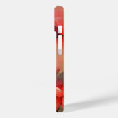 Painterrode papies en aangepaste tekst Case-Mate iPhone case (Achterkant / Links)