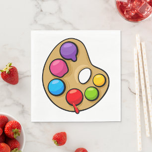 Painters Art Palette Napkins Servet