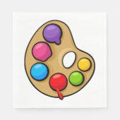 Painters Art Palette Napkins Servet (Voorkant)