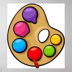 Painters Art Palette Poster