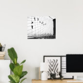 Painters, Brooklyn Bridge, New York City,  Poster (Thuiskantoor)