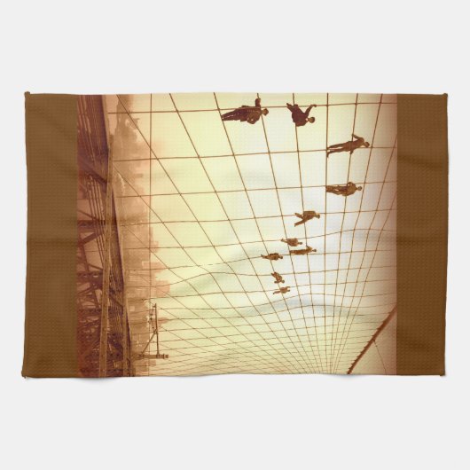 Painters Brooklyn Bridge Theedoek (Horizontaal)