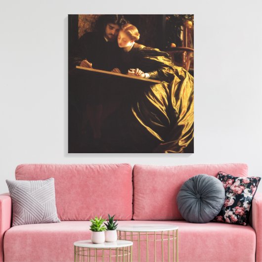 Painter's Honeymoon van Lord Frederic Leighton Canvas Afdruk (Insitu (Woonkamer))