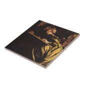 Painter's Honeymoon van Lord Frederic Leighton Tegeltje (Zijkant)