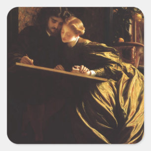 Painter's Honeymoon van Lord Frederic Leighton Vierkante Sticker