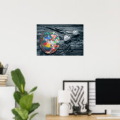 Painters palet poster (Thuiskantoor)