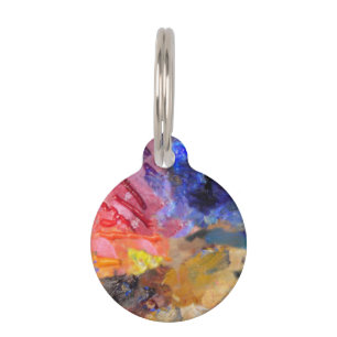 Painter's Palette Kleurrijke Verf Huisdierpenning