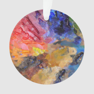 Painter's Palette Kleurrijke Verf Ornament