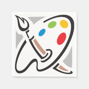 Painters Palette Paper Napkins Servet