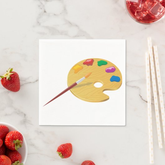 Painters Palette Paper Napkins Servetten (Insitu)
