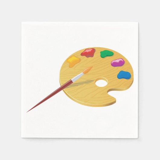 Painters Palette Paper Napkins Servetten (Voorkant)