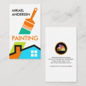 Painter's penseel visitekaartje (Voorkant / Achterkant)