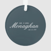 Painterse Waterverf | Vakantievornament Ornament (achterkant)