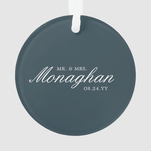 Painterse Waterverf | Vakantievornament Ornament (achterkant)