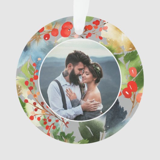 Painterse Waterverf | Vakantievornament Ornament (voorkant)