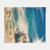 Paintery sky. Beautiful dramatic sky with clouds a Fleece Deken (Voorkant (Horizontaal))