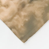 Paintery sky. Beautiful dramatic sky with clouds a Fleece Deken (Hoek)