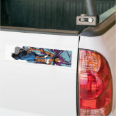 Paintgurl blue graf bumper sticker (Op Truck)