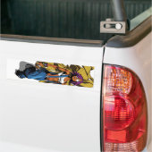 Paintgurl gouden graf bumpersticker (Op Truck)