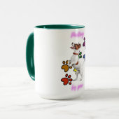 "PAINTING BY PAW" COMBO TWEE TONED MOK. MOK (Voorkant links)