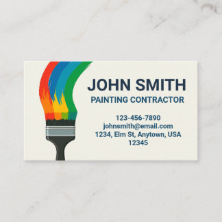 Painting Contractor Business Card Visitekaartje