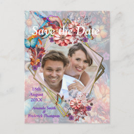 Painting Fantasy Flowers die natuur uitdrukken Aankondigingskaart