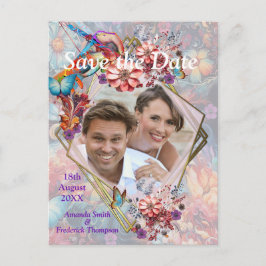 Painting Fantasy Flowers die natuur uitdrukken Aankondigingskaart