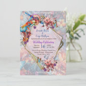 Painting Fantasy Flowers die natuur uitdrukken Kaart (Staand voorkant)