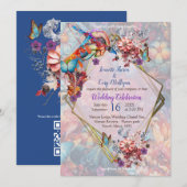 Painting Fantasy Flowers die natuur uitdrukken Kaart (Voorkant / Achterkant)