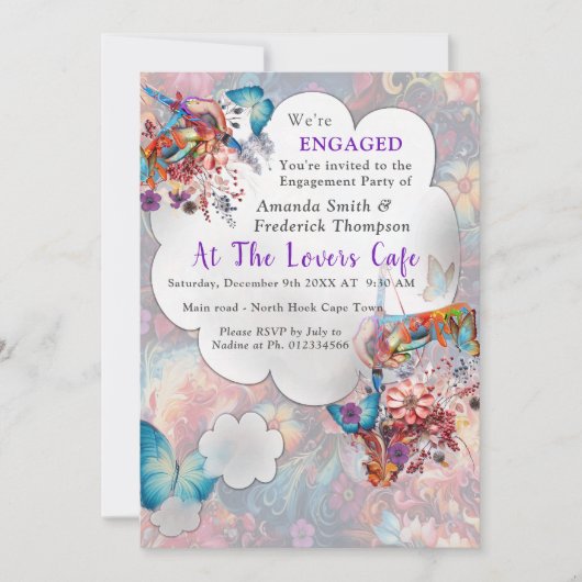 Painting Fantasy Flowers die natuur uitdrukken Kaart (Voorkant)