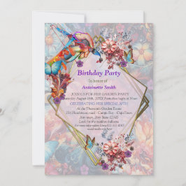 Painting Fantasy Flowers die natuur uitdrukken Kaart